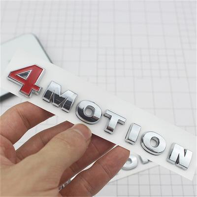 14cmx3,2cm 4MOTION Letter ABS Αυτοκόλλητα αυτοκινήτου Έμβλημα Σήμα Αυτοκόλλητο