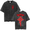 Anime Fullmetal Alchemist Washed T Shirts Edward Elric Alphonse Elric T-Shirt Men's Women Fashion Casual Oversized T-shirts Tops