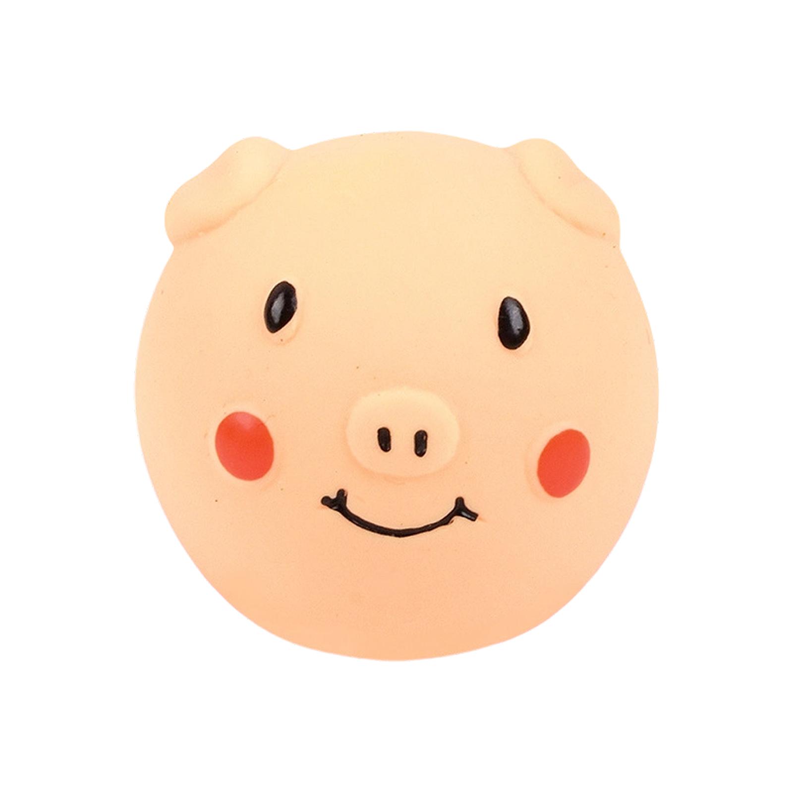 Latex Sound Pig Head Ball, Sound Pig Head Ball Latex Version, Pig Head Shaped Sound Ball, Latex Pig Head Toy Ball