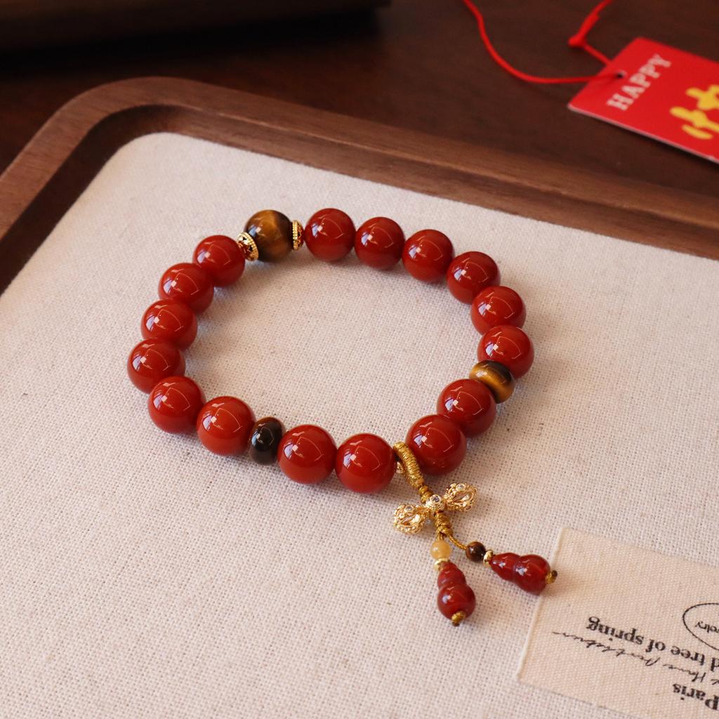 Original design natural Nanhong agate bracelet braceletfashion women daily jewelry gift