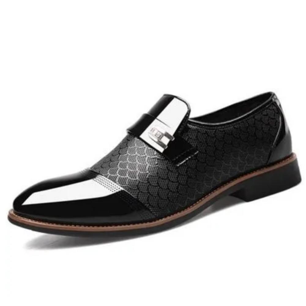 

Men s shoes Leather Embossing Classic Fashion Luxury men shoes Wear-resistant Non slip Mans footwear Anti-slip Black shoes 45 чёрный