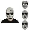 Slipknot Halloweenmasker met clowngezicht en mond met rits voor verkleedfeestjes