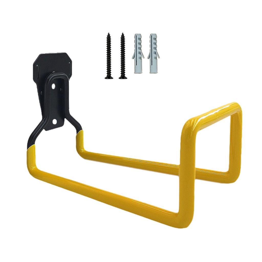 Garden Hose Holder Hook Stand Bracket Iron Garage Storage Holder for Equipment Power Tools Garden Tools Ropes Outside Yard