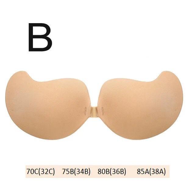 FINETOO Silikon-Nippelstifte, trägerlos, unsichtbar, zum Anheben, Push-Up-BH, atmungsaktiv, selbstklebend, wiederverwendbarer Brustpolster-BH