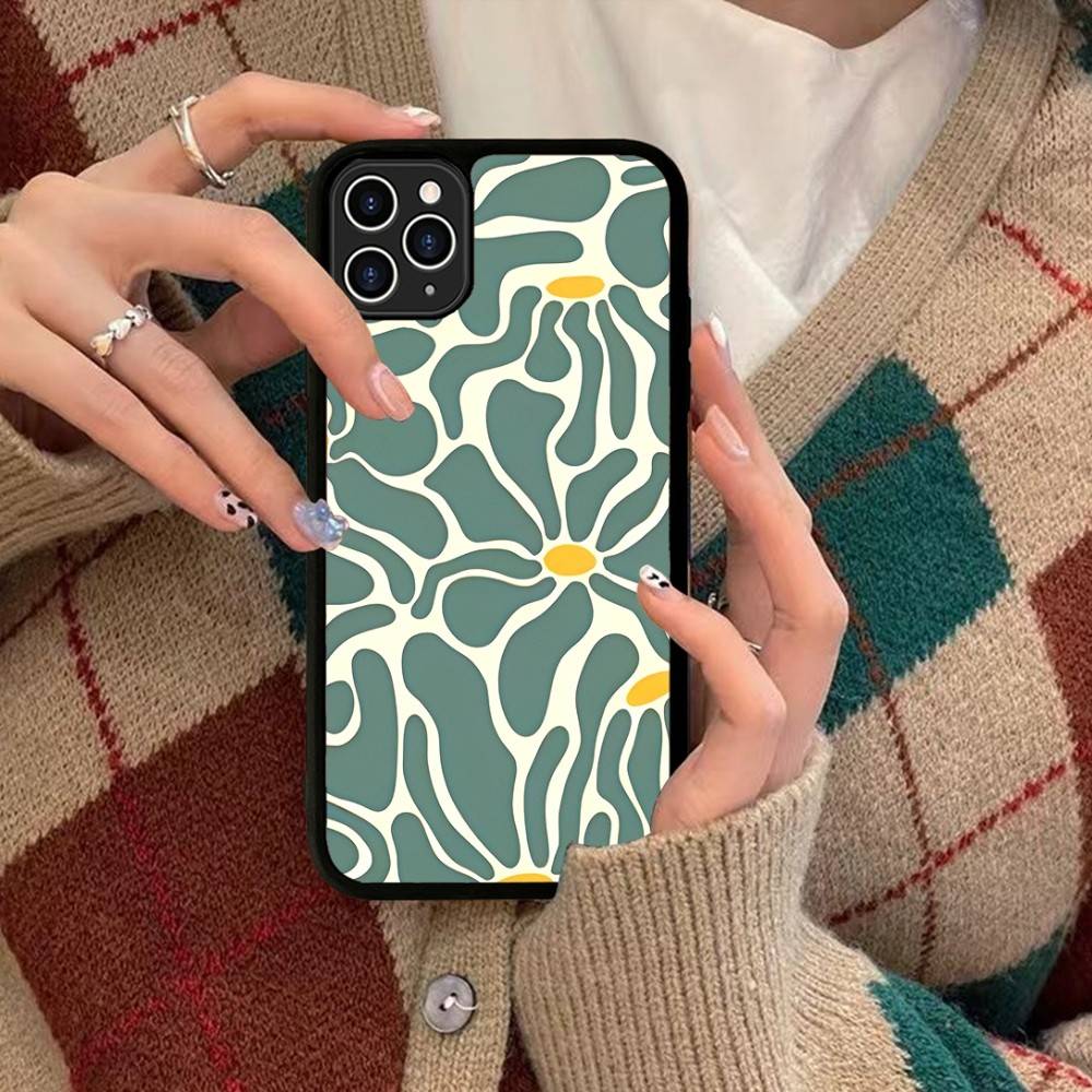 

Abstract Flower Market Phone Case For Iphone 11 12 13 14 15 Pro Max 17 16 Plus Hard PC+TPU Back Cover iPhone 15pro max