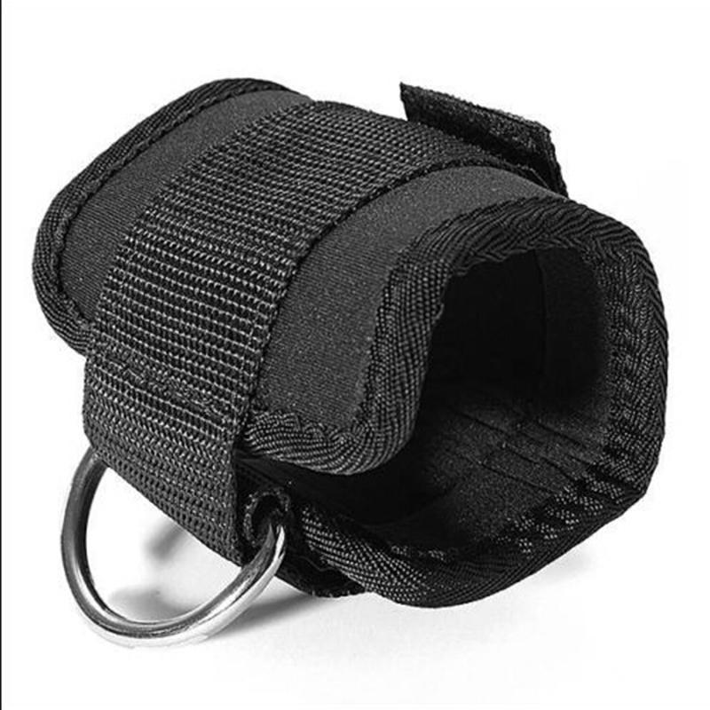 Gym Weight Lifting Multi Cable Attachment Ankle Strap D-Ring Thigh Leg Pulley