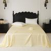 Solid Colour Style Tencel Bedding Set For Adults Kids One Piece Flat Sheet Colorful King Queen Full Size