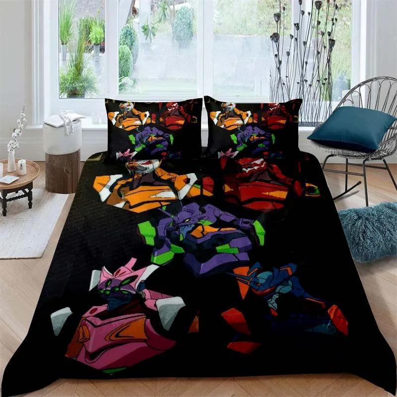 New NEON GENESIS EVANGELION Anime Quilt Covers Bedding Dormitory Sheets 2/3-piece Bedding Set