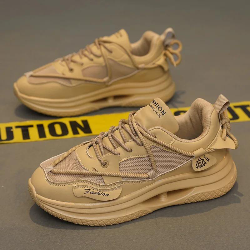 Fashion Casual Men's Sneakers Lightweight and Breathable Youth Thick soled Height Increasing Sports Running Shoes Zapatos Para Hombres