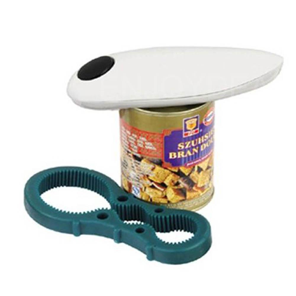 Electric Can Opener One Touch Automatic Tin Bottle &Bottle Wrench Electronic Bottle Opener
