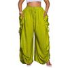 Womens High Waist Loose Drawstring Lantern Pants Casual Trousers