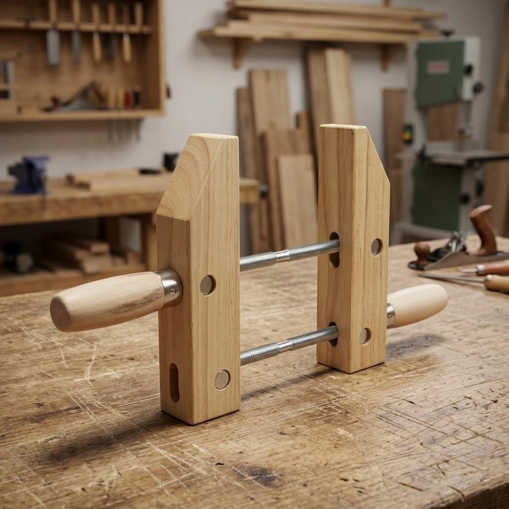Comfortable Grip Clamping Tool Wooden Handscrew Clamp Woodworking Clamps