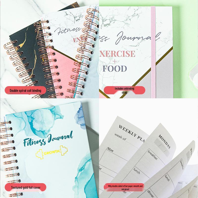 Cross-Border A5 Fitness Planner: Daily Exercise Check-in & Gym Workout Notebook