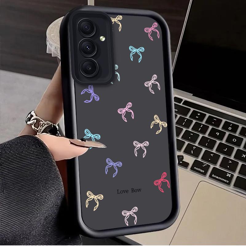 Simplicity Bowknot Case for Samsung Galaxy A73 A72 A71 A55 5G A54 A52 A52S A51 4G A31 A30 A24 A23 A22 A21S A20S A20 A14 Cover
