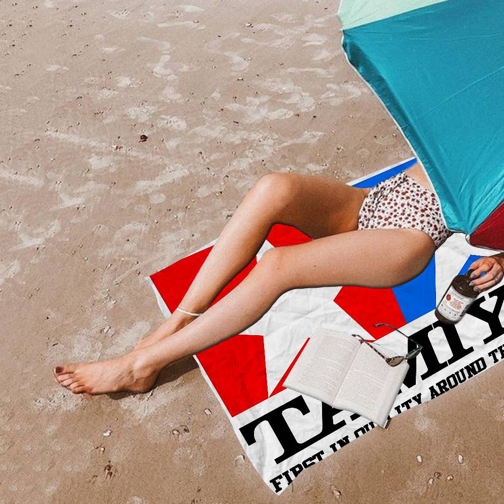 T-Tamiya Logo Bath Towel Microfiber Soft Water Absorbing Breathable For Girl Kids Decorative Cartoon Beach Towel
