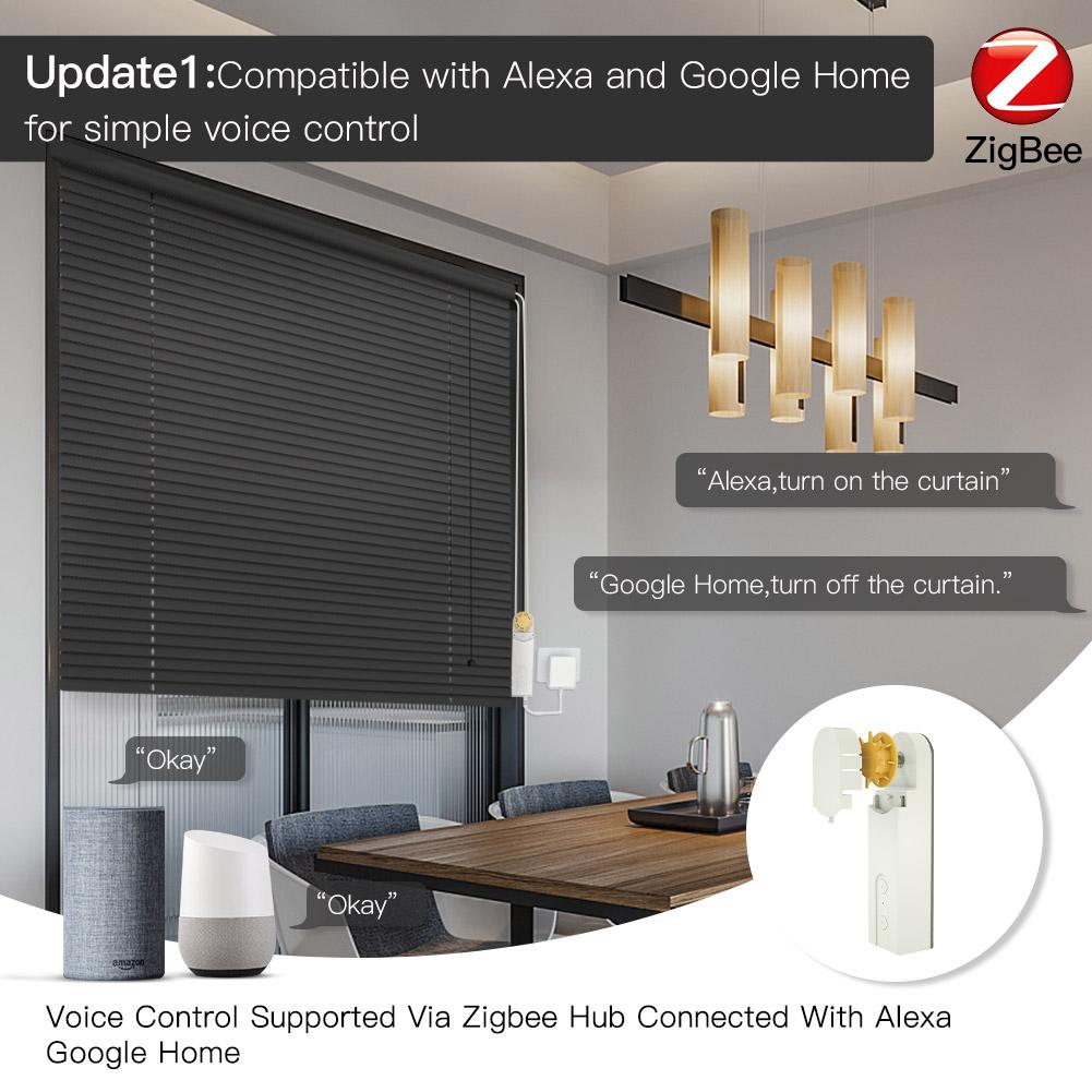 ZigBee Smart DIY Motorized Roller Blinds Shades Drive Motor Hub Tuya Smart Life APP Alexa Google Home Voice Control