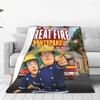 Fireman Sam  Blanket Multiple Sizes Super Soft and Warm  Throw Blankets for Sofa Couch and Bed