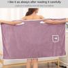 140x80cm Wearable Bath Towels Coral Fleece Women's Bath Skirt Absorbent Sling Bath Skirt Shower Bathroom Quick Dry Towel