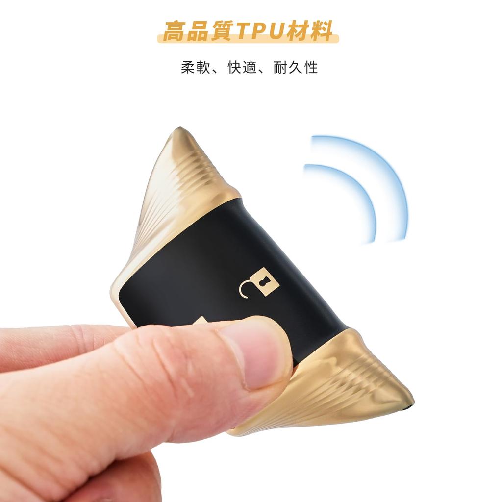 OFFCURVE Daihatsu Key Case, TPU Material, Car Keybo, 4 Buttons, Tan/Tant Custom, Compatible with