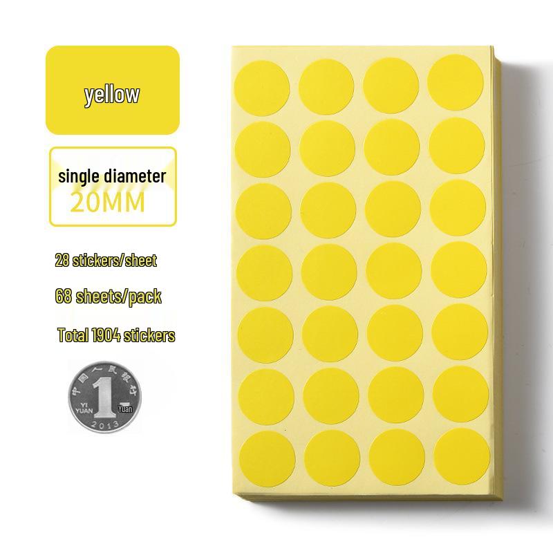 Colorful Round Self-Adhesive Dot Stickers for Classification and Labeling