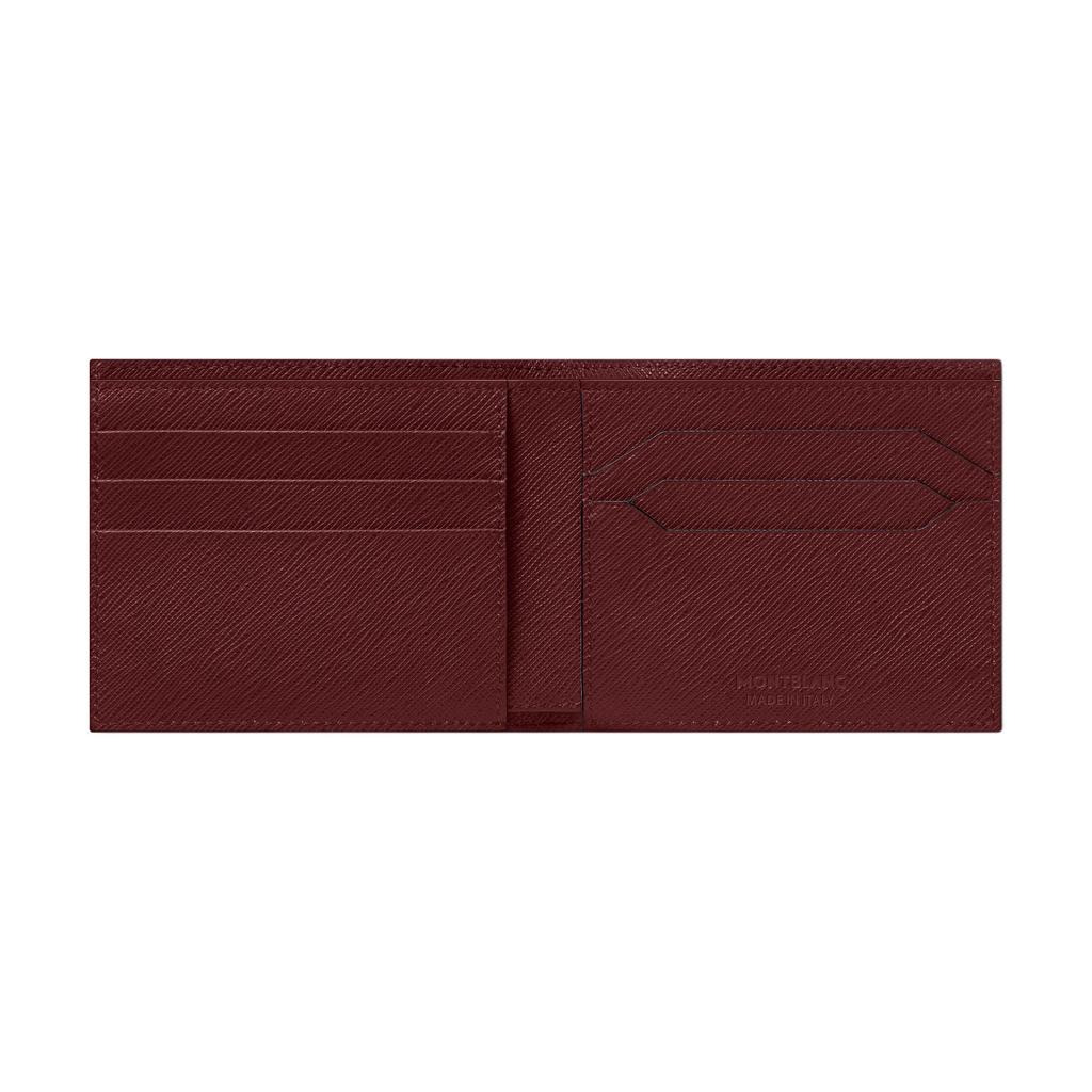 Montblanc Brand Printed Solid Color Six Card Slot Leather Wallet Men Wallet Brown 130825