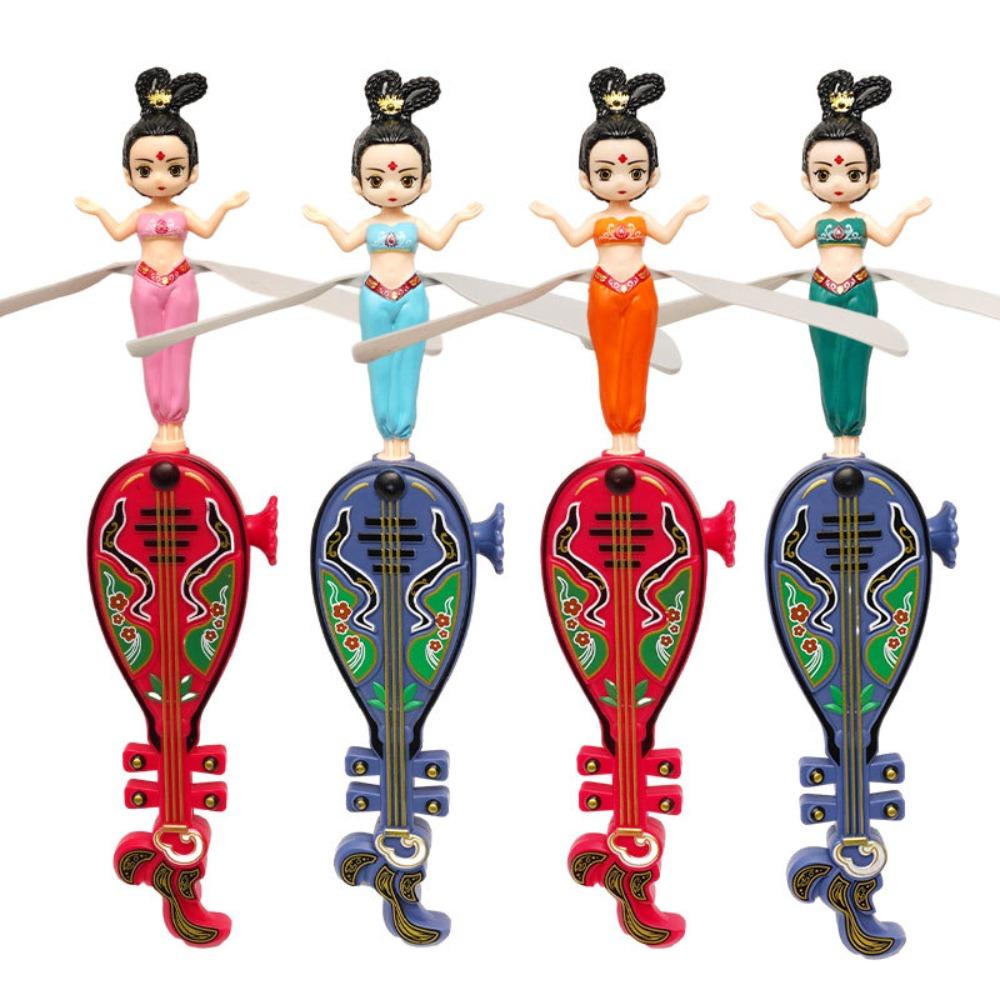 

Fairy Flyer Disc Fairy Spinner Toy Dancers Flying Dolls Pull String Toy Kids Ages 4-8 color random