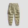 New men's trendy Japanese-style jogger cargo pants, stretchy casual sports for outings