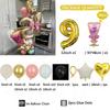 32-inch Gold Digital Foil Balloon Set Wine Glass Love Pentagram Balloon Boy Girl Birthday Party Decor Supplies Baby Shower 2025