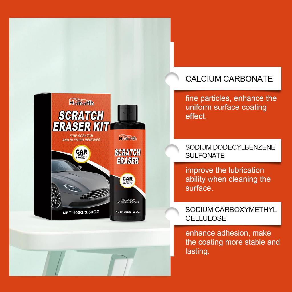 Homonth Car Scratch Maintenance Kit - Car Paint Scratch Care and Refinishing Polishing Kit 100g