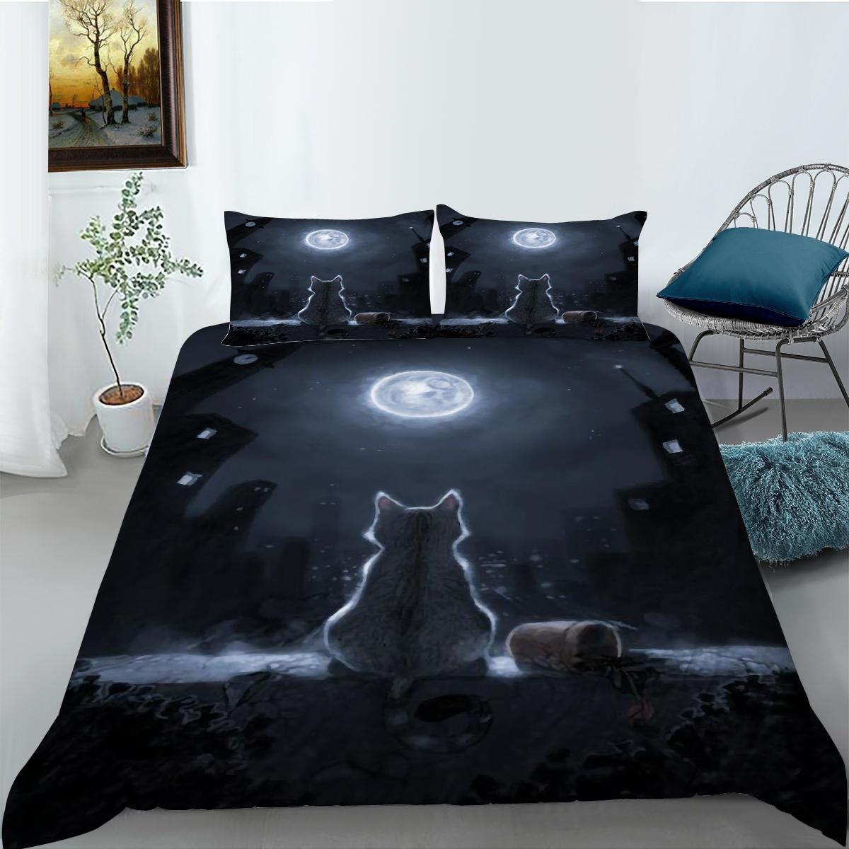 

Хэллоуин домашний комплект постельного белья спальня пододеяльник наволочка домашний комплект постельного белья AU/EU/US полноразмерная односпальная/двуспальная кровать Baby 100x135cm