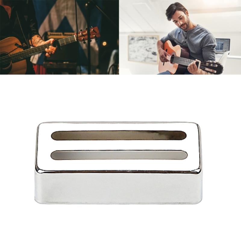 Electric Guitars Pickup Cover Two Slot Metal Case Brass Humbuckers Cover Modern Style Guitar Pickup Protections Cover