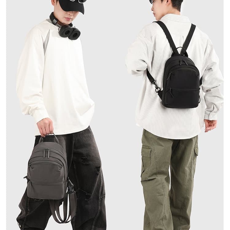 Zainetto mini in nylon leggero borsa al seno
