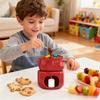 Chocolate Fondue Cup Non-Stick Ceramic Warmer Pot Melting Chocolate Cup With Forks For Cheese Marshmallow Dipping Dessert