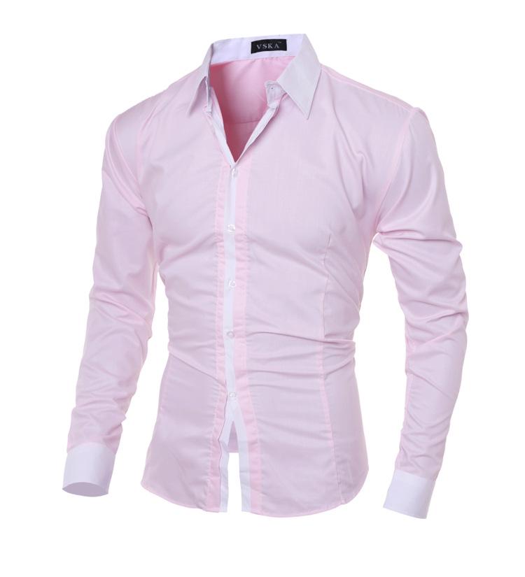 Herren Slim Fit Color Block Quadratischer Ausschnitt Langarmshirt 2024