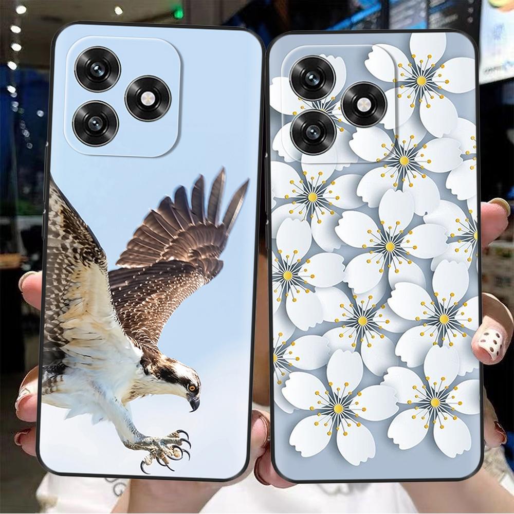 For Honor X5c Plus Case Sweet Love Flower Soft Silicone TPU Cover For Honor X5c HonorX5c Plus Phone Case Protective Shell Funda