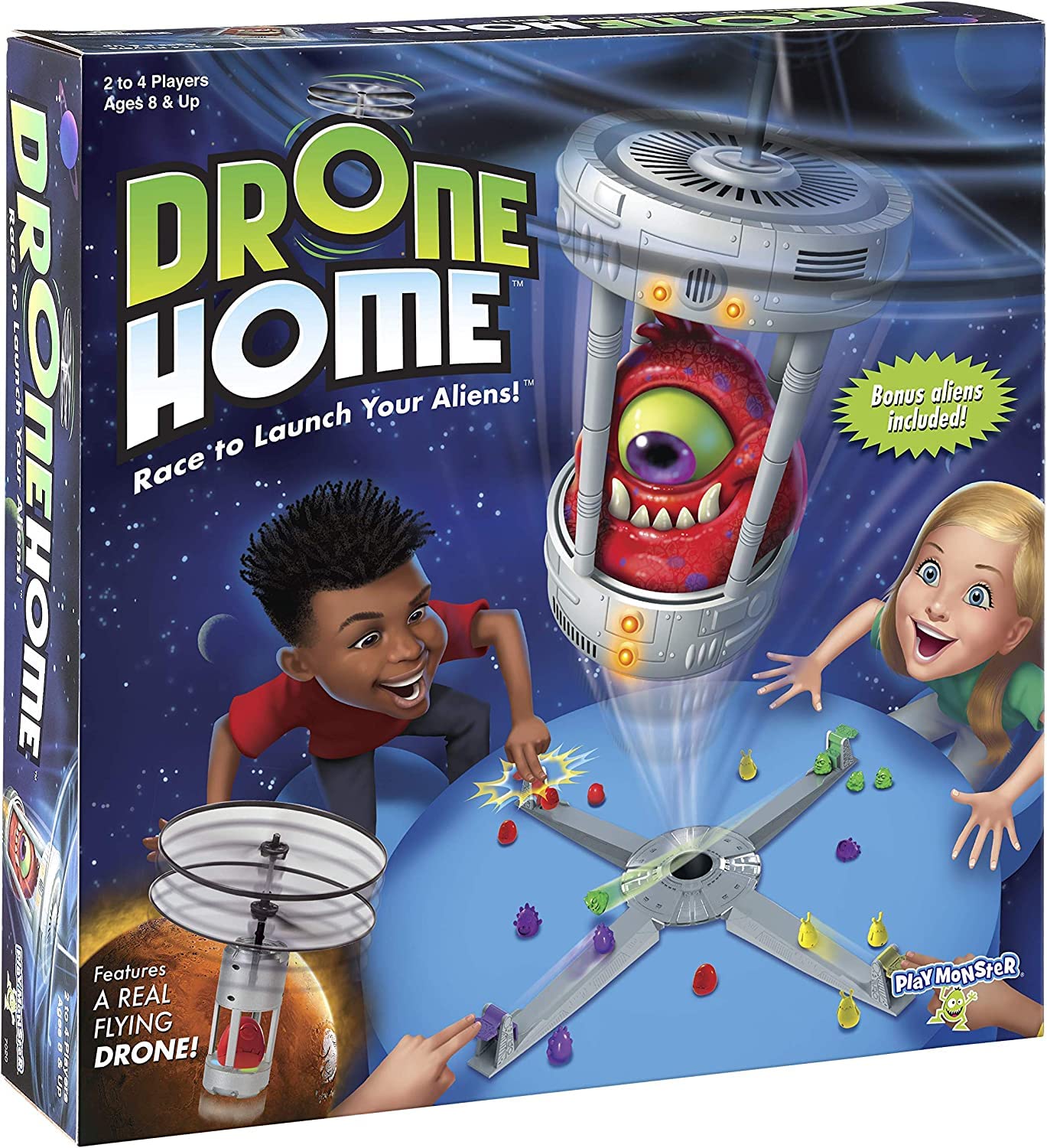 

Drone Home Game з використанням справжніх літаючих дронів для гравців 2-4 [продукт]