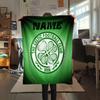 Custom Name,Celtic Football Club Printed Flannel Blanket, soft throw for bedroom sofa, washable, Christmas present, great gift.