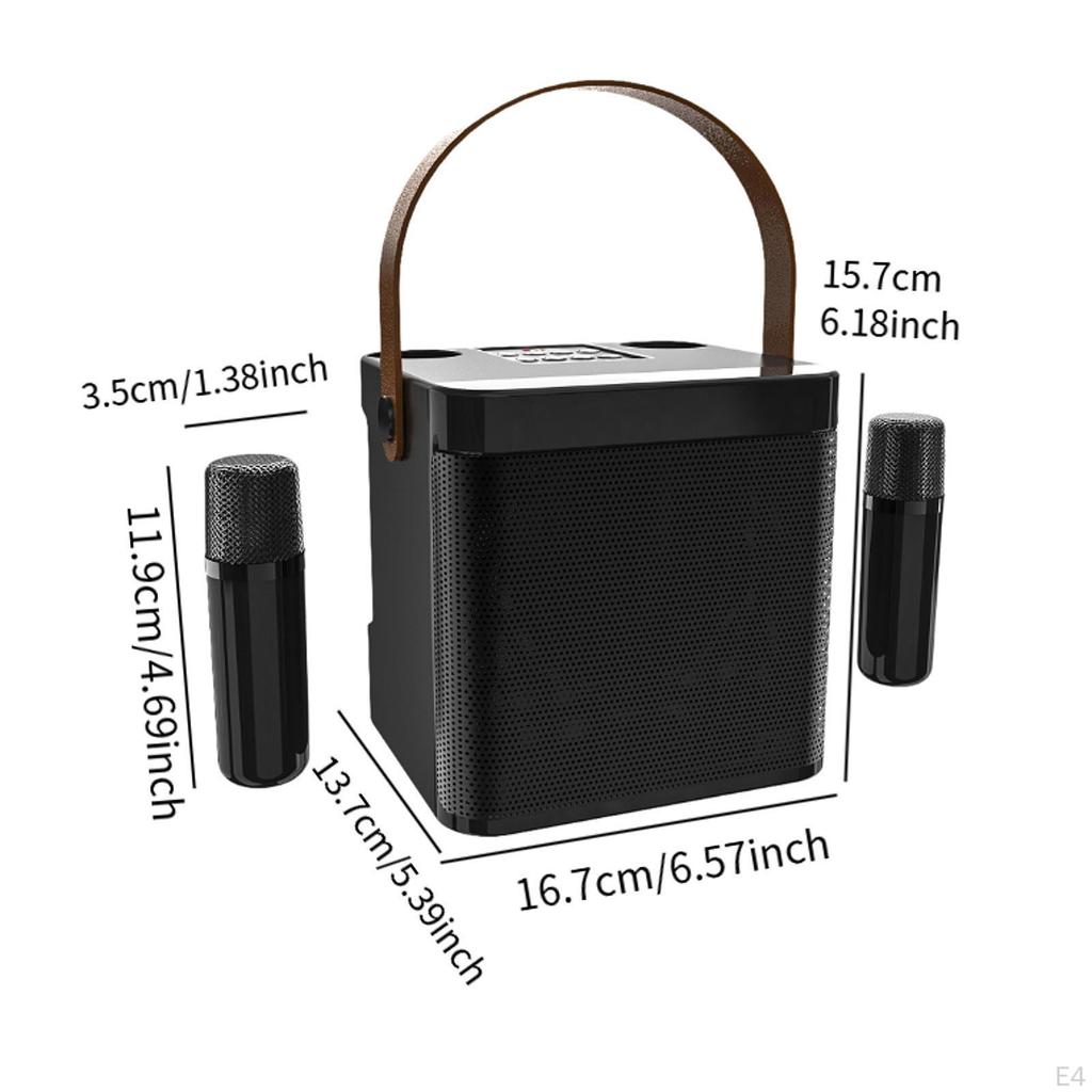 Portable Speaker 5V Gifts Easy Use Multiple Playback Options Music Listening Devices Rectangle for