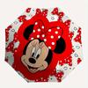 Disney Minnie Mouse Manual Opening and Closing Umbrella - 8-Rib Reinforced Folding Design, Lightweight and Portable, Suitable for Daily Busi