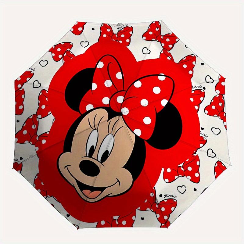 

Disney Minnie Mouse Manual Opening and Closing Umbrella - 8-Rib Reinforced Folding Design, Lightweight