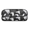 Pencil Case Casual 300D Polyester Spacious Storage Zip Around Closure with Main Compartment Mesh Pocket and Pen Slots for Students