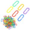 Plastic Chain Bird Toy Plastic CClips Hooks Chain Links Parrot Educational Bird Chewing Toy