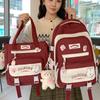 Children's Schoolbags Elementary School Girls Junior High School Girls Contrast Color Backpacks High School Students College Students Backpacks