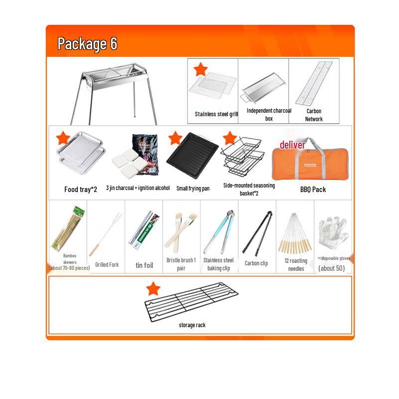 Stainless Steel Charcoal BBQ Grill 1