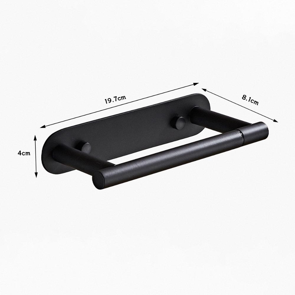 Wall Mounted Toilet Paper Holder Stainless Steel Self Adhesive Toilet Roll Holder Rustproof No Drilling Tissue Roll Holder RV