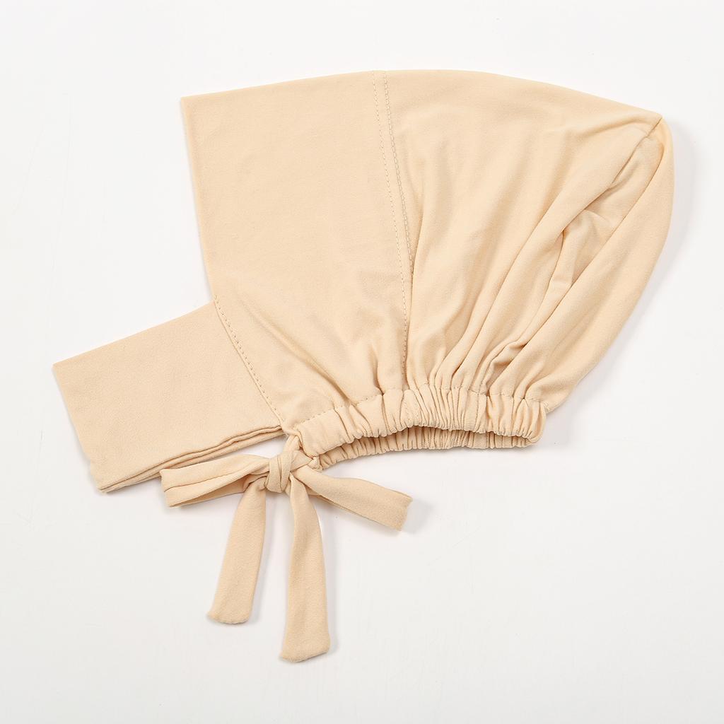 Islam Hijab Caps Muslim Women Inner Hijab Solid Color Undercap Hijab Femme Musulman Turban Islamic Ready To Wear Headcover