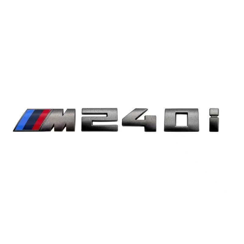 5,5 cm för M-logotyp ny grå ABS-dekal bakluckemärke för BMW M330i M340i M430i M440i M530i M540i M550i dekorationstillbehör.