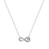 Women Necklace Infinite Loop Titanium Steel Zircon Jewelry Fashion Hypoallergenic No Fade