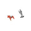 Knight Ornament Collectible Dalecarlian Animal Figurine Vintage Creative Sculpture for Bookshelf