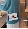 SCIONE Lock Bag Western Style Bag 2019 New Trendy Wild Messenger Bag Rhombus Chain Bag Fashion Small Square Bag